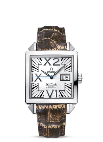 Omega De Ville X2 Co-Axial 35 Big Date Stainless Steel / White
